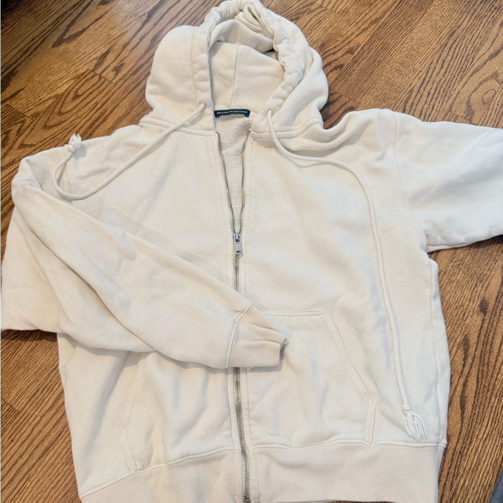 Brandy Cream Zip-Up Hoodie